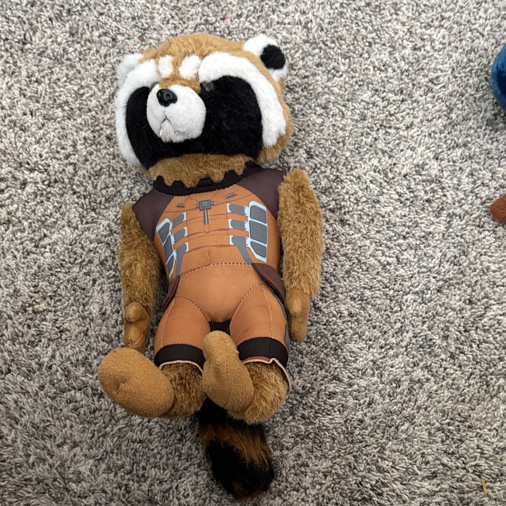 Marvel Rocket Raccoon Plush - Brown, Black, White